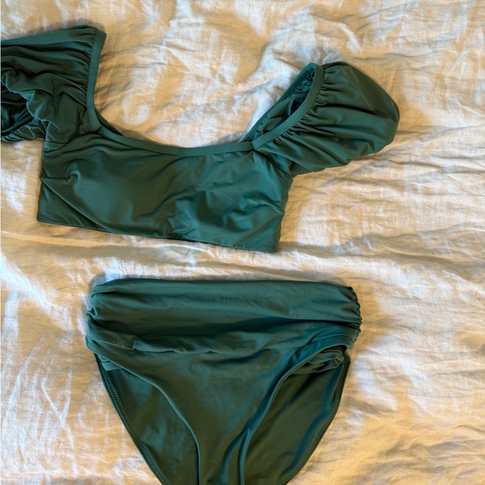 Knix green bikini set